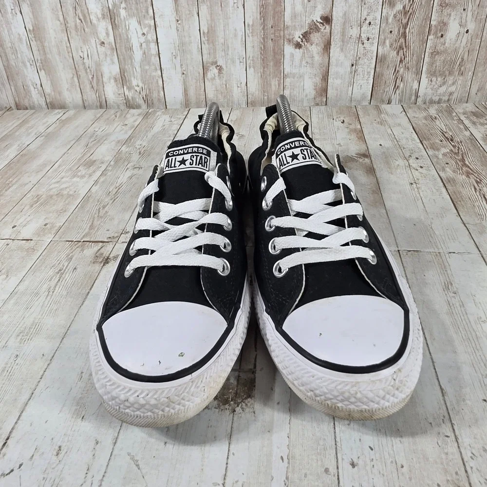 Converse Chuck Taylor All Star Shoreline Black Slip On Sneakers Womens 11 - Picture 2 of 8